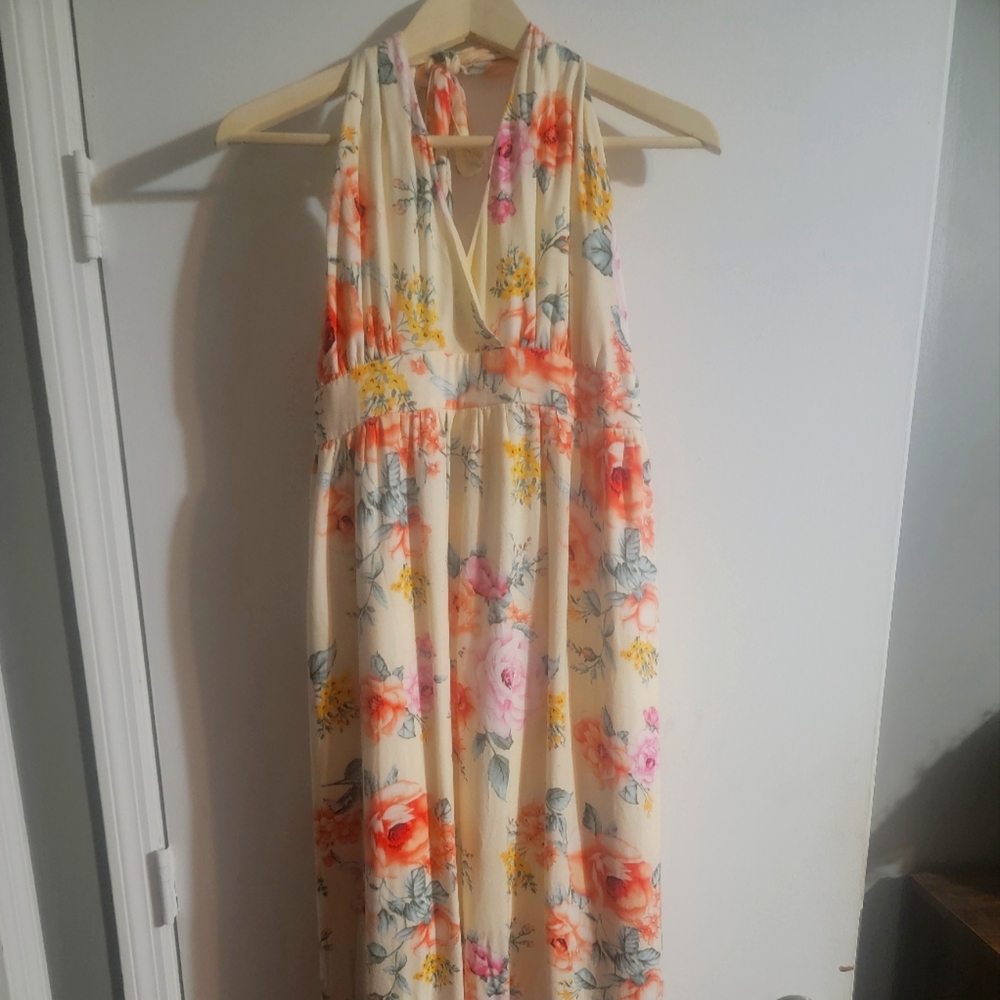 Halter maxi dress